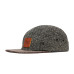 LESS - LEATHER SQUARE LOGO CAMP CAP (Black, Brown, Charcoal)
