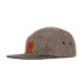 LESS - LEATHER SQUARE LOGO CAMP CAP (Black, Brown, Charcoal)
