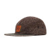 LESS - LEATHER SQUARE LOGO CAMP CAP (Black, Brown, Charcoal)