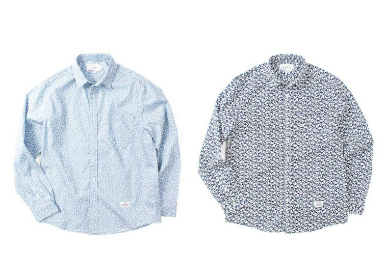 LESS - L/S FLORAL PATTERN SHIRT