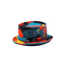LESS - TIE DYE WOOL PORK PIE HAT