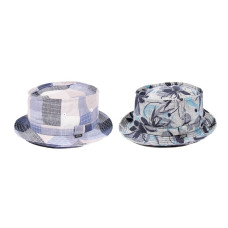 LESS - PATCHWORK/FLOWER PORK PIE HAT