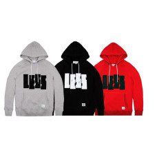 LESS - LESS FLAG LOGO PULLOVER HOODED