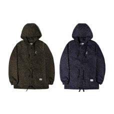LESS - LEOPARD PATTERN HOODED PARKA