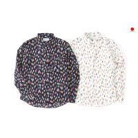 LESS - L/S ALL OVER BEVERAGE CAN PATTERN SHIRT