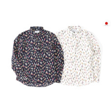 LESS - L/S ALL OVER BEVERAGE CAN PATTERN SHIRT
