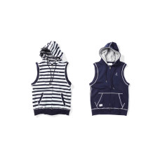 LESS - SCRIPT L LOGO HOODED VEST
