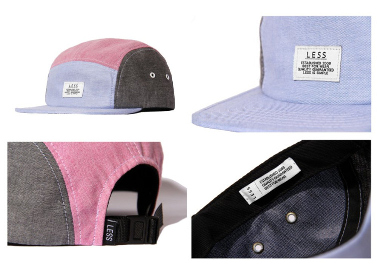 LESS - SIMPLE LOGO CAMP CAP (BLUE/RED/BLACK)