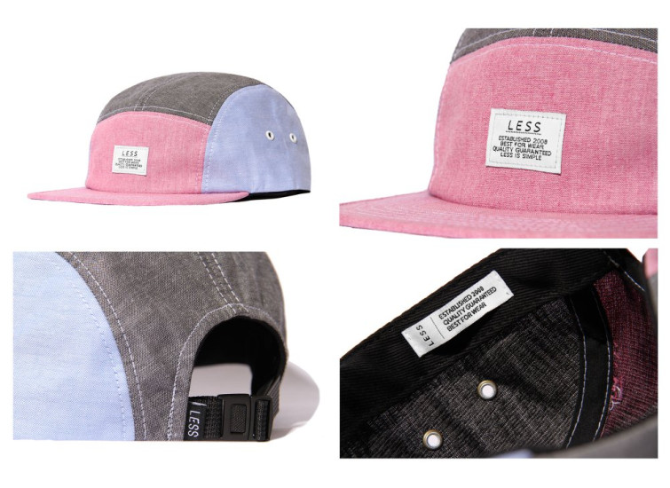 LESS - SIMPLE LOGO CAMP CAP (RED/BLACK/BLUE)