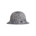 LESS - FLOWER REVERSIBLE MILITARY HAT GREY / LIGHT BLUE