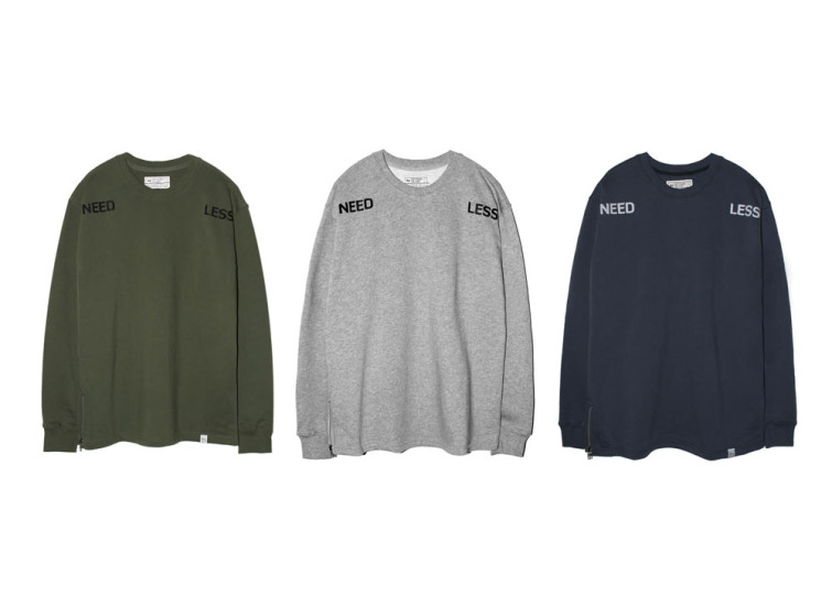 LESS - NEED LESS ZIP SWEATSHIRT