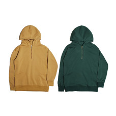 LESS - BASIC ZIP PULLOVER HOODIE