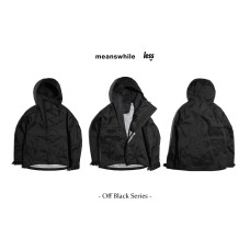 meanswhile x Less - Off Black Series - LS ANORAK