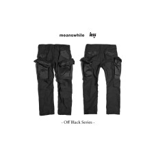 meanswhile x Less - Off Black Series - CARGO PANT