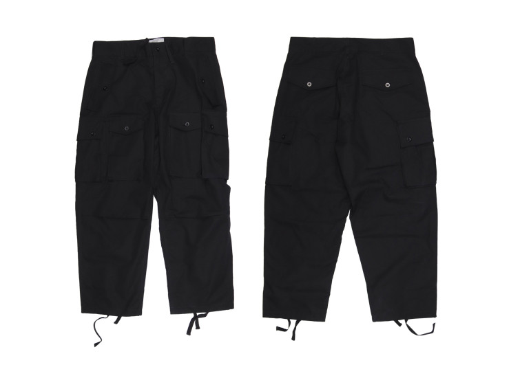 LESS - Multi Pocket Ripstop Pants - Black