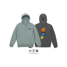 LC2510 LESS x Charr - One Punch Cat Ollie Hoodie
