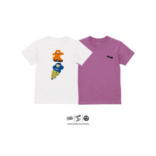 LC2529 LESS x charr - One Punch Cat Ollie kids Tee
